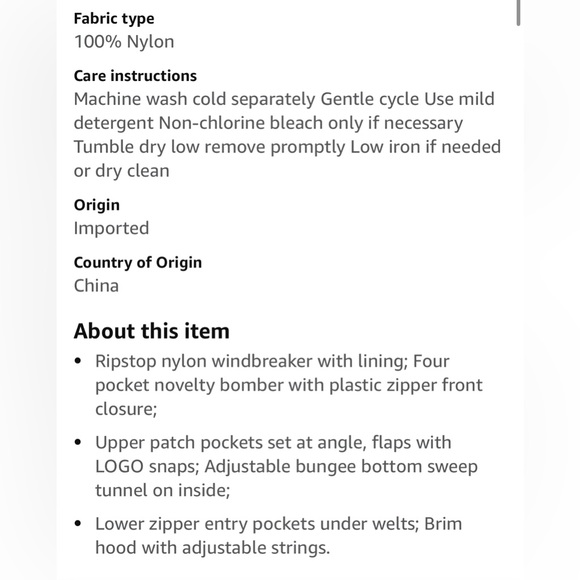 NWT Men's VINCE CAMUTO Burnt Orange Long Sleeve Windbreaker with Pockets - Picture 9 of 9